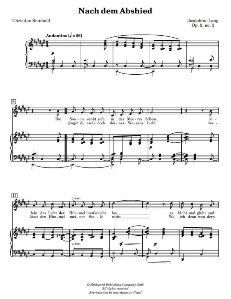 Lieder, Volume 2